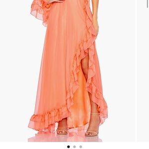 Mac Duggal Coral Ruffle Wedding Dress